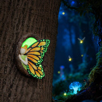 Outdoor Use Resin Fairy Tree Hanging Easy to Hang Butterfly Fairy Ornament Vivid Colors Night Glowing Tree Plaque Lightweight for Yard