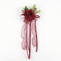 Car Flower Decoration with Ribbons Romantic Decorations Easy to Install