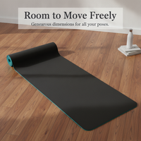 TPE Yoga Mat for Fitness and Exercise, Extra Wide and Thick, Double-Sided Non-Slip, Minor Imperfections