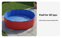 Foldable Dog Pool Versatile Foldable Pet Bathtub Multipurpose Portable Pet Bathtub for Dogs, Pets, Outdoor, Indoor, Backyard