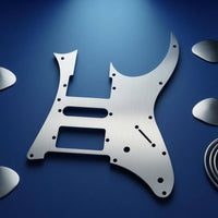 Aluminum Alloy Electric Guitar Pickguard Oxidized Finish Metal Guitar Pickguard Baked Painted Musical Instrument Part Pre-Drilled Holes
