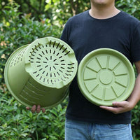 Indoor Plant Pot and Flower Pots, Outdoor Plant Pot with Drainage Holes, Breathable Plant Pot for House Plants and Floor Use