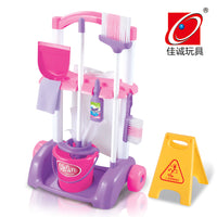 Toy Broom and Mop Set Cleaning Set Realistic Design Housekeeping Tool Playset for Young Children