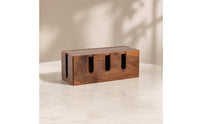 Cable Management Box Wooden Cord Management Box Desktop Organizer for Desk, Home Office, Bedside Table