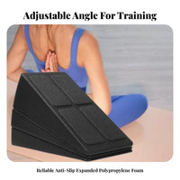 3 Pieces Stackable Design 3 Piece Incline Board Set Lightweight Adjustable Squat Ramp Set Portable for Athletes, Physical Rehabilitation