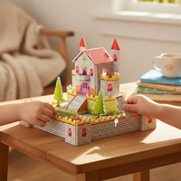 Zhilbao 3D Oasis in Stone City Jigsaw Puzzle for Kids, Educational Building Model Toy