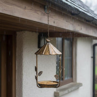 Metal Avian Feeder Metal Hanging Bird Feeder Heavy Duty Garden Decor for Patio