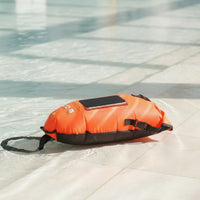Waterproof Swimming Storage Buoy High Visibility Swim Buoy with Phone Pocket Lightweight Inflatable Swim Dry Bag Long-Lasting for Triathletes