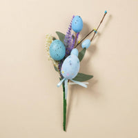 Easter Egg Floral Pick Vase Filler Artificial Easter Egg Branch Glittery Finish