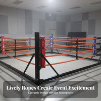 Foldable Boxing Stage Easy Storage Portable Boxing Stage Professional-Grade Storable Training Stage for Fighting Artists, Gym Owners