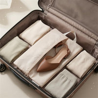 Slim Travel Shoe Bag Rectangular Zippered Shoe Bag Zipper Closure for Packing