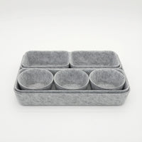 8 Pieces Felt Organizer Removable Felt Storage Box Soft-Sided for Dressers