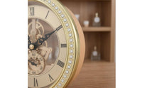 Wall Clock Transparent Center Roman Numeral Wall Clock Decorative Home Decor