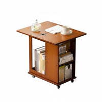 Movable with Wheels Rolling Dropflap Storage Trolley Space-Saving Dropflap Kitchen Trolley Multi-Functional Home Furnishing 360° Swivel Casters for Small Apartment Dwellers, Homeowners, Students, Living Room, Bedroom, Breakfast Nook