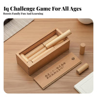21 Sticks Puzzle Design Ancient Chinese Lock Toy Develops Thinking Woodworker Lock Puzzle for Adults, Teens, Travel