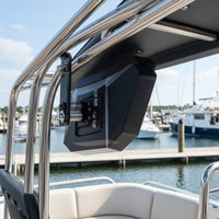 Marine Mirror with Bracket Adjustable Rearview Mirror with Clamp Corrosion-Resistant Heavy Duty for Boaters, Boats, UTVs