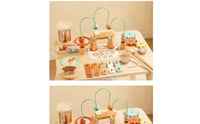 Wooden Busy Table Interactive Educational Activity Activity Table Toy Sturdy Non for Toddlers, Playroom, Nursery