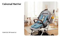 Soft Cotton Universal Stroller Cushion Breathable Universal Pushchair Pad Machine Washable for Babies, Toddlers, High Chair, Travel, Bouncer