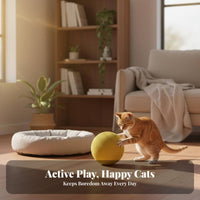 Sisal Feline Sphere Bite Resistant Cat Scratching Ball Toy Pet Supply for Indoor Cats, Kittens
