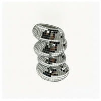 Mirrored Mosaic Vase Compact Holder with Mosaic Tiles Modern Makeup Brush Holder Elegant for Students