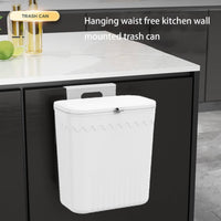 Cabinet Door Trash Can Space Saving Hanging Trash Can Easy to Install Suspended Waste Bin