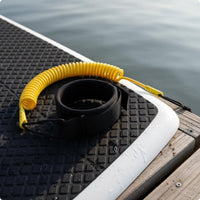 5 Mm Thick SUP Leash Lightweight Coiled SUP Leash Quick Recoil for Paddleboarding, Kayaking