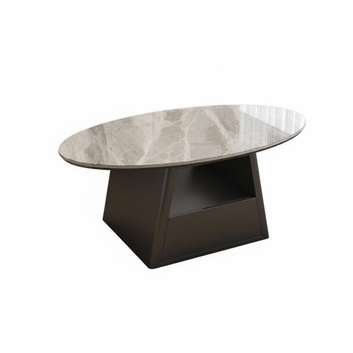 2 Pieces Nesting Coffee Table Set Light Luxury Design Living Room Furniture With Storage Drawer Space-Saving for Families
