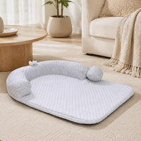 Viscoelastic Foam Dog Bed, Washable Orthopedic Pet Bed for Small & Large Dogs, All Seasons High Breathability Foam Dog Bed