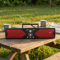 MP3 MP4 Playback Portable Radio Speaker Audio Input Bluetooth Radio Speaker Perforated Grilles Audio Device Headphone Port