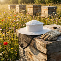 Wide Brim Beekeeping Veil Hat Full-Face Beekeeping Hat Support Rings Beekeeper Cap with Mesh Net for Beekeepers