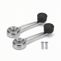 Window Crank Handle Metal Window Crank with Knob Black Hardware for Truck Owners, Vehicle Interior Repair