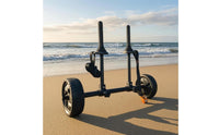 Cart with Scupper Supports Portable Kayak Cart with Wheels Heavy-Duty Transport Carrier for Kayakers, Paddlers, Boat Launch