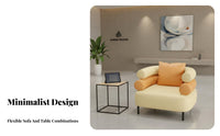 Modern Design Loveseat and Table Combination Comfortable Cushioning Sofa and Chair Set Long-Lasting Construction Commercial Furniture Easy to Clean Surface for Business Owners, Restaurant Managers, Interior Designers, Dessert Shop, Lounge Area