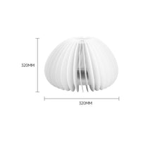 Minimalist Design Pumpkin Lampshade Easy to Clean Slatted Hanging Shade for Dining Room, Bedroom, Restaurant