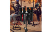 Multi-Audio Pickup Stand Holder Tripod-Compatible 8-Slot Audio Pickup Stand Mic Organizer Foam-Padded Professional