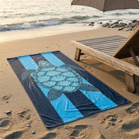 Printed Microfiber Beach Towel Lightweight Rectangular Beach Towel Quick Dry Bath Linen Soft