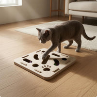 Cutout Openings Feline Maze Box Accessible Side Holes Felt Feline Toy Box Raised Obstacles Interactive