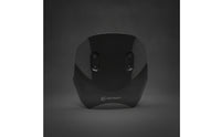Vintage Style Motorcycle Front Windscreen Glossy Finish Round Windshield Glass Plate Preformed Slots Curved Glass Guard