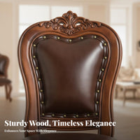 With spine Support Carved spinerest Stool North American design Small Chair Multi-Purpose Household Furniture Space-Saving for Children, Homeowners, Living Room, Bedroom, Entryway, Kitchen