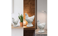 Chicken Figurine Farmhouse Cockerel Figurine Hand-Painted for Collectors