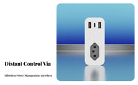 Brazilianazilian Azilian Smart Plug Energy Wirelessreless Fi Smart Socket Wirelessreless Th Universal Serial Bus Distant Control