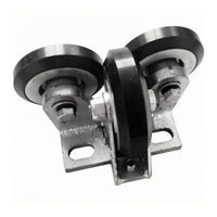 Elevator Rail Guide Shoe Assembly Double-Bearing Elevator Roller Guide Shoe Metal Bracket