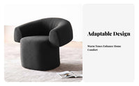 Light Luxury Upholstered Barrel Chair Signature design Indoor Seating Comfortable Modern Design for Homeowners, Adults, Readers, Living Room, Hotel, Lounge Area, Bedroom