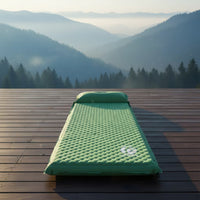 Built-in Headrest Inflatable Camping Sleeping Pad Quilted Camping Sleeping Pad Textured Inflatable Camp Mat 5 Cm Thick
