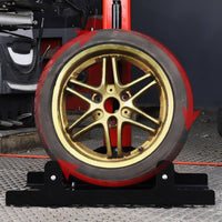 Labor-Saving Rolling Wheel Stand Easy to Clean Wheel Cleaning Stand Professional Grade Tire Wash Rack Heavy Duty for Mechanics, Garage