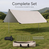 Blackout Sunshade Tarp Tent for Outdoor Camping and Picnic