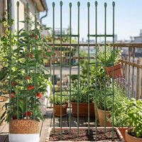 Garden Trellis for Outdoor Plants and Garden Stakes, Tall 200cm Plant Support for Garden Bed, Rustproof Plant Stakes, Thick Support Rings 1 Pack