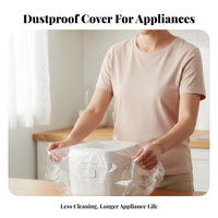 50 Pieces Dust Cover Dustproof Clear Appliance Protector Waterproof Elastic Cover for Homeowners, Renters, Kitchen, Storage, Moving