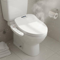 Universal Fit Heated Bidet Seat Handheld Controller Control Smart Toilet Seat Warm Air Drying Bathroom Fixture Night Light for Home