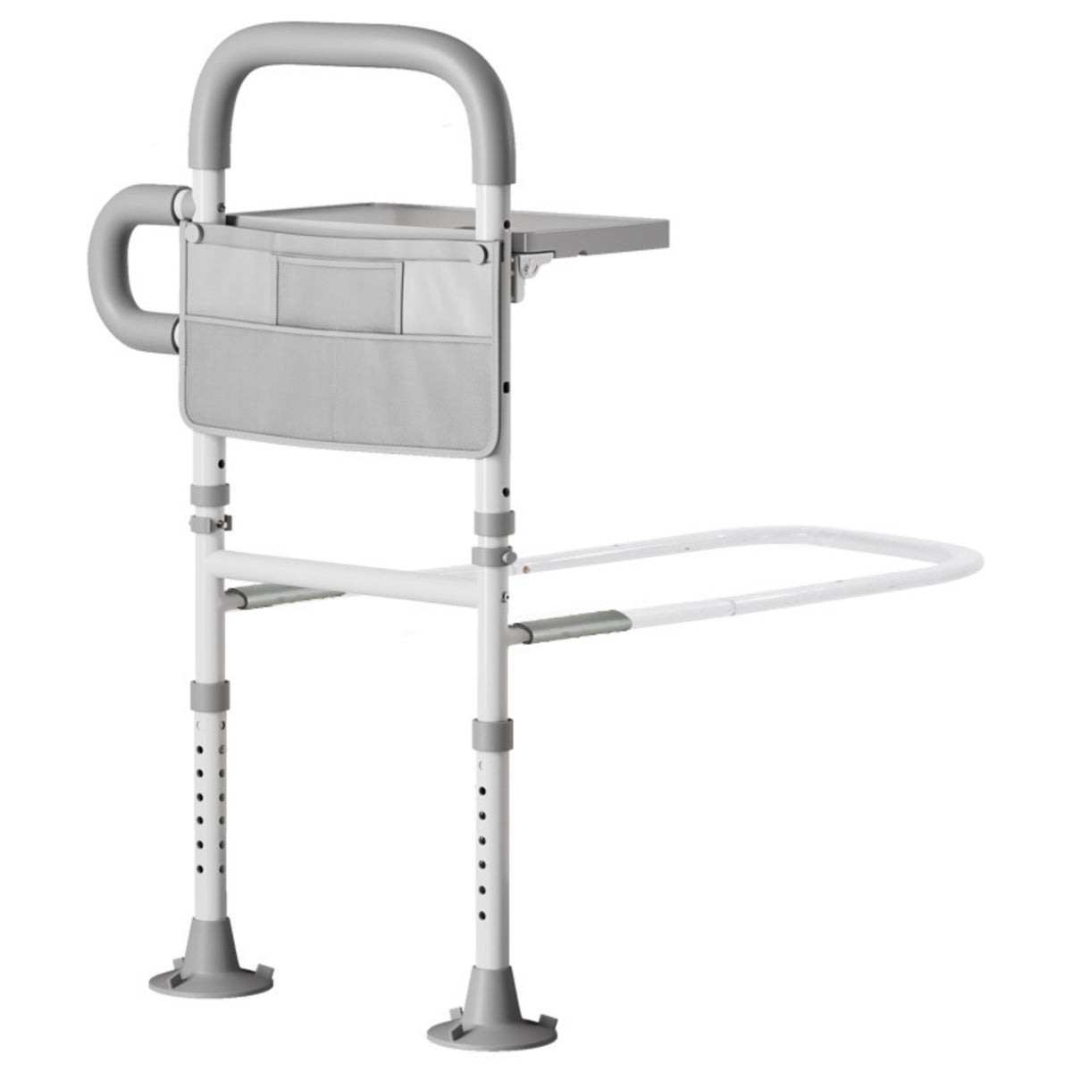 Bed Rail with Tabletop Padded Handrail Mobility Aid Non-Slip